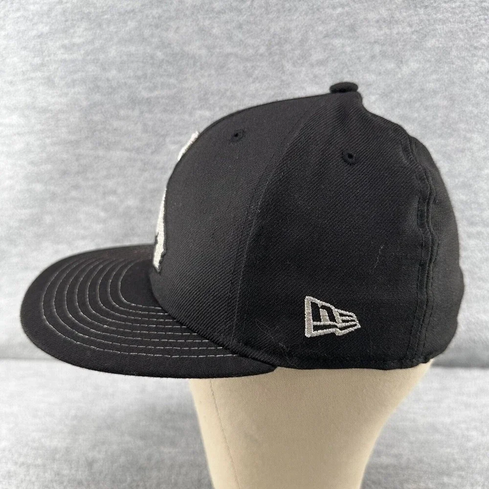 New Era California Angels Cooperstown Collection 59FIFTY Black Fitted Hat 7 (Q1)